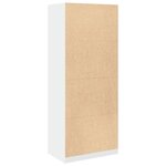 vidaXL Garde-robe blanc 80x50x200 cm bois d'ingénierie