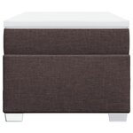 vidaXL Sommier à lattes de lit avec matelas Marron foncé 90x190 cm