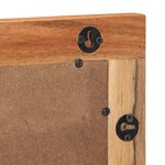 vidaXL Miroir de salle de bain 50x70x3 cm en bois massif d'acacia