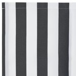 vidaXL Tissu de Remplacement de Store Anthracite et Blanc 3 x 2 m