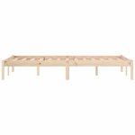 vidaXL Cadre de lit sans matelas 152x203 cm bois massif de pin