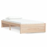 vidaXL Cadre de lit sans matelas bois massif 90x190 cm