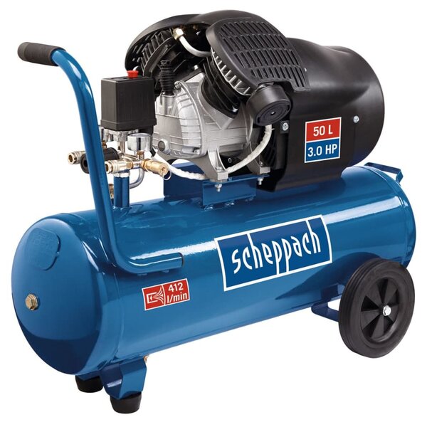 Scheppach compresseur à double cylindre hc53dc 2200 w 50 l 5906102901