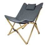 Bo-Camp Chaise de détente Wembley M Gris