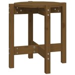 vidaXL Table basse Marron miel Ø 42 5x45 cm Bois massif de pin