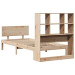 vidaXL Lit bibliothèque sans matelas 100x200 cm bois massif de pin