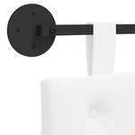 vidaXL Tête de lit suspendue Blanc Tissu