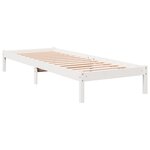 vidaXL Cadre de lit extra long sans matelas 90x220 cm bois massif pin
