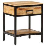 vidaXL Cabinet de chevet avec tiroir Marron 40 x 35 x 50 cm