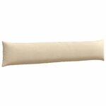 vidaXL Coussins de canapé 2 Pièces Crème 200 x 40 cm tissu