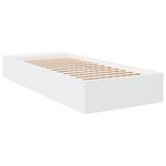 vidaXL Cadre de lit sans matelas blanc 90x190 cm