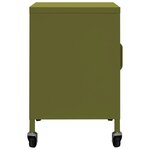 vidaXL Armoire de rangement Vert olive 60x35x56 cm Acier