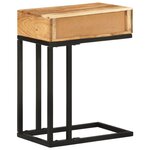 vidaXL Table d'appoint en forme d'U 45x30x61 cm Bois d'acacia massif