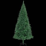 vidaXL Arbre de Noël artificiel pré-éclairé 300 cm vert