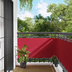 vidaXL Écran de balcon Rouge 75 x 200 cm Oxford alu enduit de PU