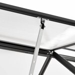 vidaXL Serre Anthracite Aluminium 1 33 m²