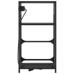 vidaXL Cabinet de chevet Chêne noir 40 x 27 x 76 cm Bois d'ingénierie