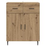 vidaXL Buffet Chêne artisanal 69 5 x 34 x 90 cm Bois d'ingénierie