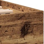 vidaXL Cadre de lit Bois Ancien 193 x 95 x 88 cm Chêne Massif