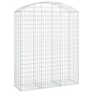 vidaXL Panier de gabions arqué 150x50x180/200 cm Fer galvanisé