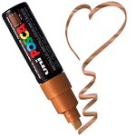 Marqueur pte large biseautée posca pc8k 8mm bronze posca