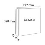 Classeur Pp Personnalisable Kreacover - 4 Anneaux En D 30mm - A4 Maxi - Noir - X 10 - Exacompta