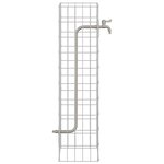 vidaXL Colonne Gabion avec Robinet d'Eau 100x25x25 cm Acier Inoxydable 304