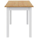 VidaXL Table de salle à manger / Table de repas EKAI Blanc