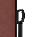 vidaXL Auvent latéral rétractable marron 120x1200 cm