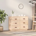 vidaXL Buffet 100x40x75 cm Bois massif de pin