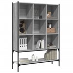 vidaXL Bibliothèque sonoma gris 102x30x141 5 cm bois d'ingénierie