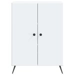 vidaXL Buffet Blanc 66 x 34 5 x 90 cm Bois d'ingénierie