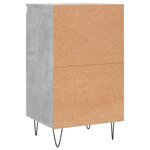 vidaXL Buffet gris béton 40x35x70 cm bois d'ingénierie