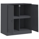 vidaXL Buffet anthracite 67x39x73 cm acier