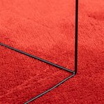 vidaXL Tapis OVIEDO à poils courts rouge Ø 100 cm