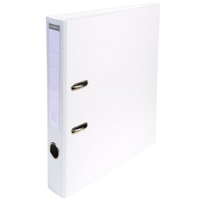 Classeur à levier PVC A4 D50mm Premium blanc EXACOMPTA