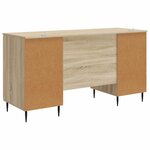 vidaXL Bureau Chêne Sonoma 142 5 x 50 x 75 cm Bois d'ingénierie