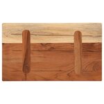 vidaXL Dessus de table 60x20x3 8 cm rectangulaire bois massif d'acacia