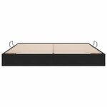 vidaXL Cadre de lit ottoman avec stockage Noir 200 x 200 cm Velours