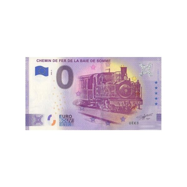 Billet souvenir de zéro euro - Chemin de fer de la baie de Somme - France