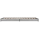 vidaXL Cadre de lit sans matelas sonoma gris 90x200 cm