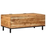 vidaXL Table basse Marron 100 x 54 x 40 cm Bois d'acacia massif