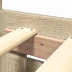 vidaXL Cadre de lit 2 Pièces Sonoma 193 x 203 cm Bois d'ingénierie