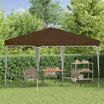vidaXL Tente de fête pop-up 288 x 288 x 245 cm Taupe Tissu Oxford