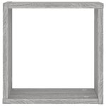 vidaXL Étagères cube murales 6 Pièces sonoma gris 30x15x30 cm