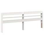 vidaXL Cadre de lit avec tête de lit sans matelas blanc 180x200 cm