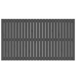 vidaXL Tête de lit murale Gris 159 5x3x90 cm Bois massif de pin