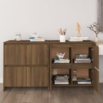 vidaXL Buffets 2 Pièces Chêne marron 70x41x75 cm Bois d'ingénierie