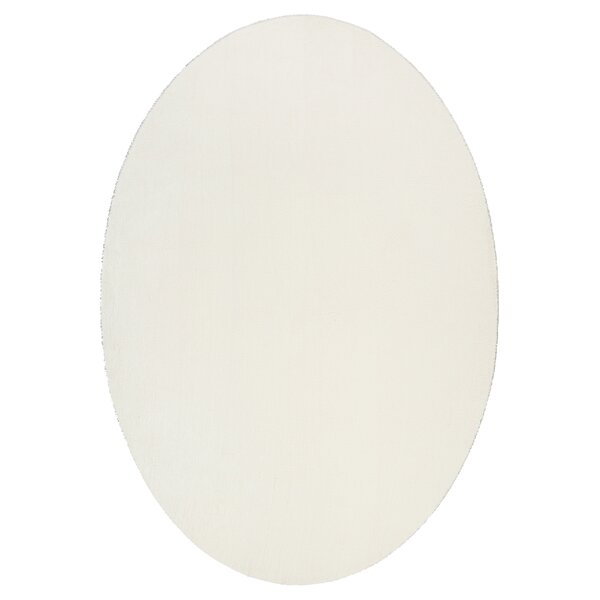 vidaXL Tapis "HUARTE" crème 160x230 cm ovale