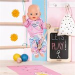 Zapf Creation 833445 - BABY born Kindergarten Tenue de sport pour les poupées de 36cm